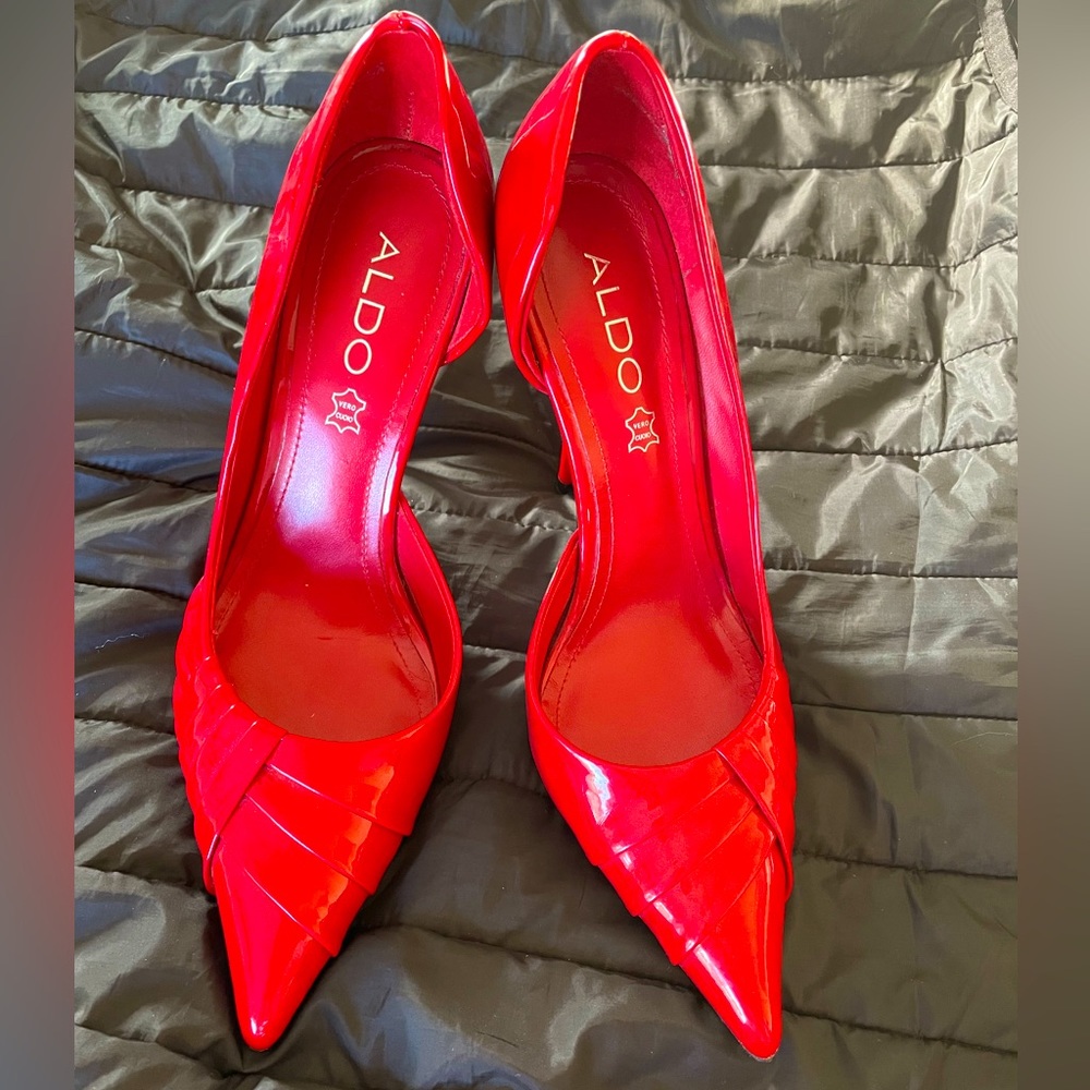 Aldo, Size 38 Red Stilleto, 5 inch heel